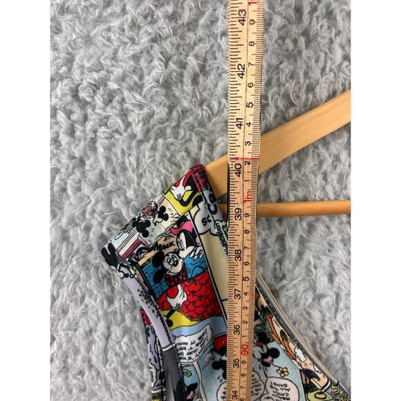 Disney Mickey Mouse Comic Print Dress 3X Plus Size Sleeveless Skater Style - Picture 5 of 10